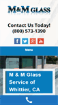 Mobile Screenshot of mandmglassservices.com
